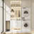 Freestanding Small 24" Closet System With 2 Wood Drawers-2058073301
