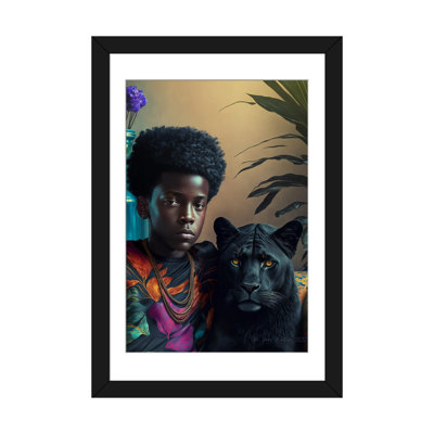 Afrofuturist African Boy - Blackpanther Spirit Animal I