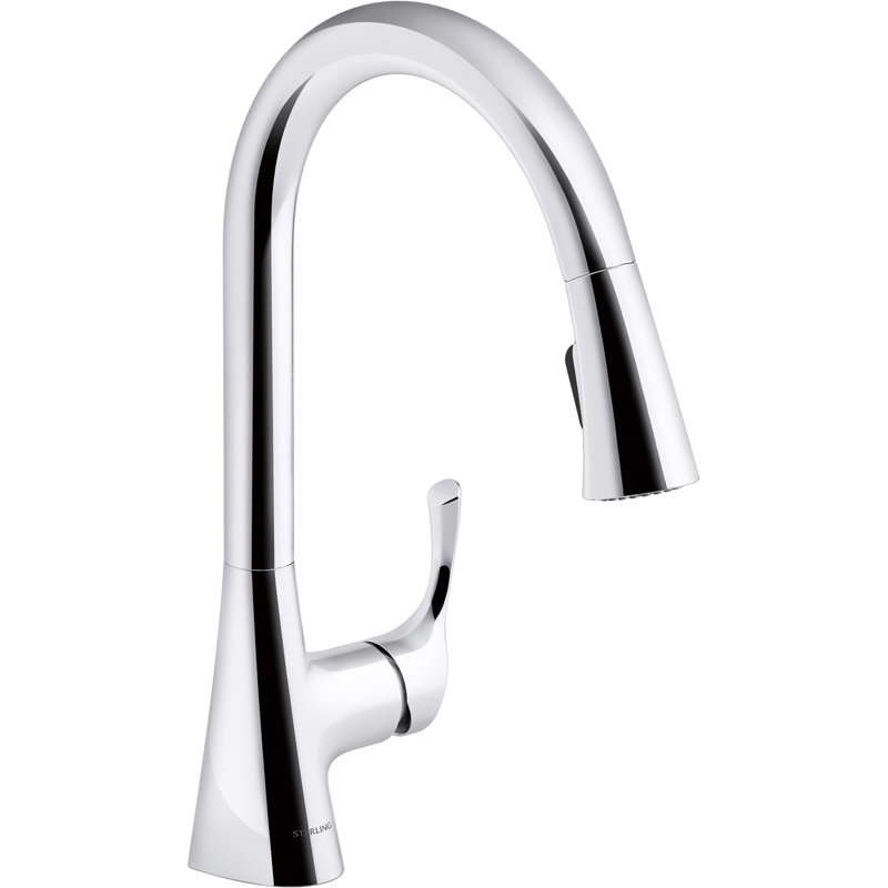 Sterling By Kohler Valton Pull Down Kitchen Faucet, Polished Chrome