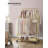 35.79'' Steel Rolling Clothing Rack