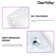 33.8" Tall White Rectangular Vitreous China Pedestal Bathroom Sink with Overflow