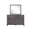 Commode moderne en stratifié avec six tiroirs spacieux et fabrication en queue d'aronde anglaise durable pour les chambres organisées-1580692001