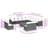 Vidaxl Garden Sofa Set Black, Cream White