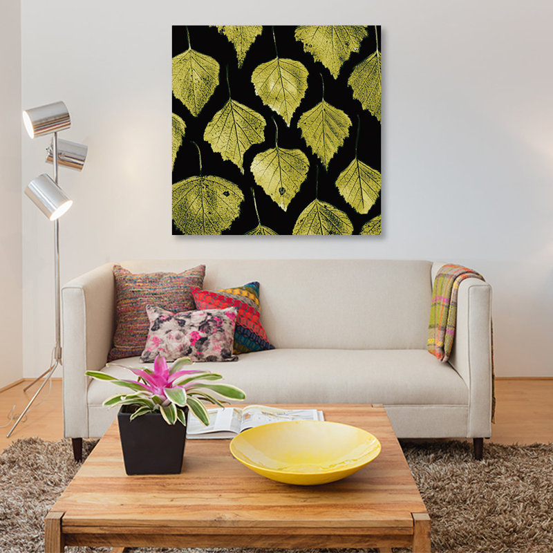 «Green Leaves» par PhotoINC Studio - Impression sur toile tendue sur châssis, H 12 po x l 12 po x P 1,5 po, Toile tendue