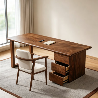New Chinese-Style Solid Wood Desk