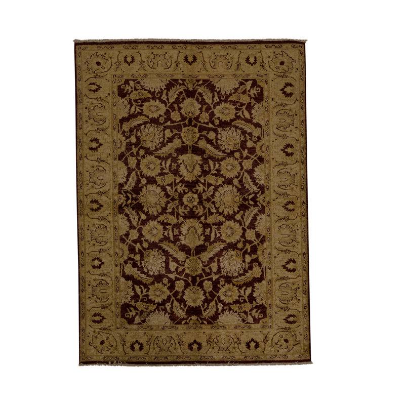 Zarbof Hand Woven Wool Oriental Area Rug
