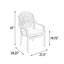Chaise de patio avec coussin Gawain