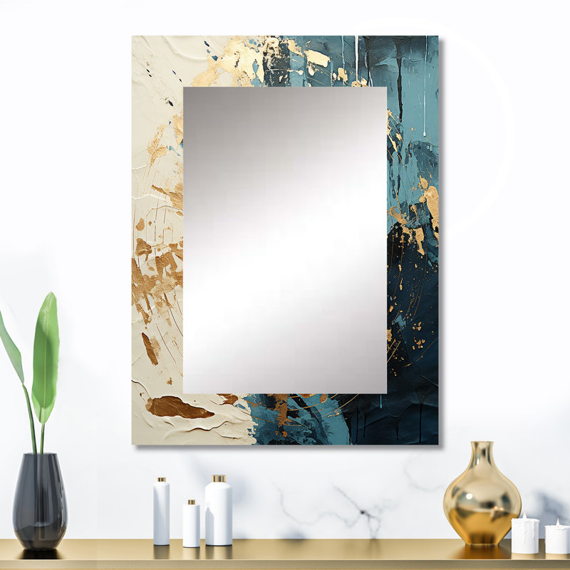 Or et vert vinyle disque Melody II - vinyle disques miroir, 32 po x 24 po