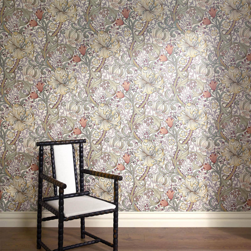 GOLDEN LILY Wallpaper - Cirrus 9'10" - full height wallpaper