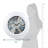 22" Lakeside White Quartz Clock