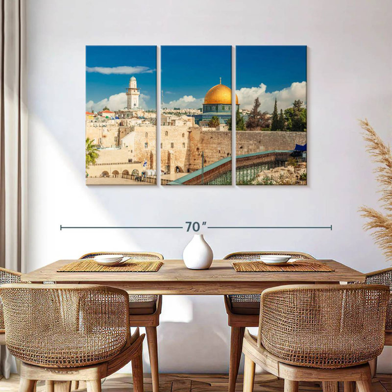 Rorry Old Jerusalem Landmarks, 36" H x 57" W
