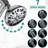 Stainless Steel Slide Bar Shower With Dual 7 Head, - Drill- And 7-setting Head