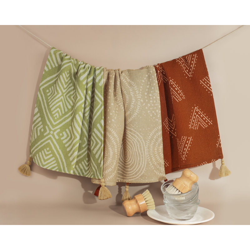 Ensemble de serviettes de cuisine Earthy Bohemian