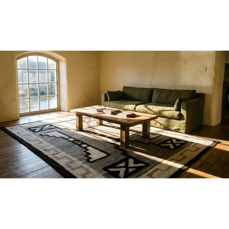 Hand Knotted Wool Geometric Area Rug