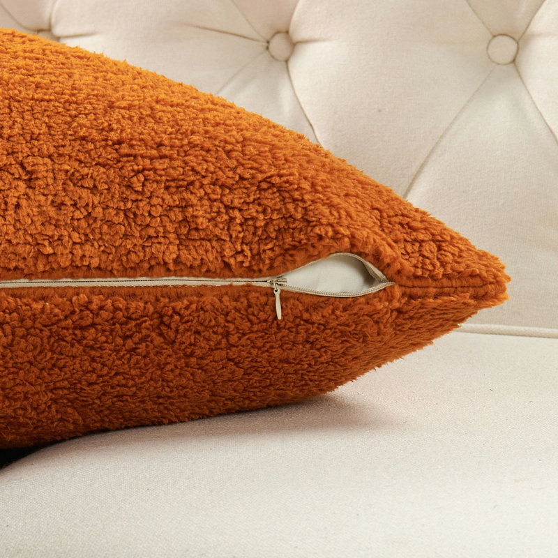 Housse de coussin Aspa, Orange brûlé
