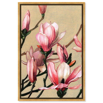 Art mural Magnolias sur toile à thème citron par Art Remedy