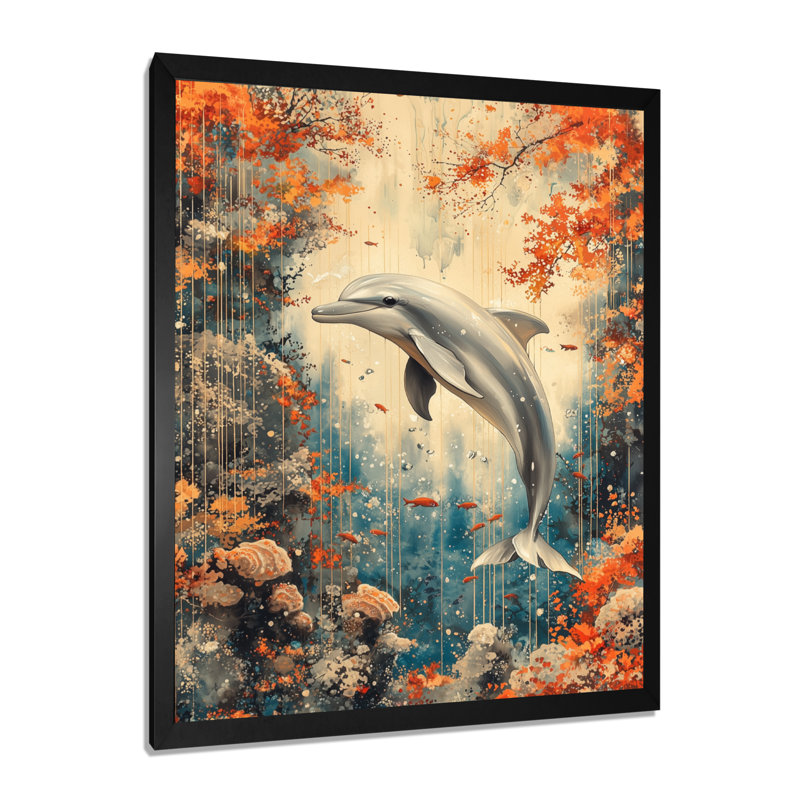 Aille - animaux, art mural sur toile, Noir, H 20 po x l 12 po, Reproduction encadrée sans passe-partout