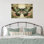 Art mural rétro sur toile, papillon, boho, sauge verte, papillon, impression d'insecte botanique
