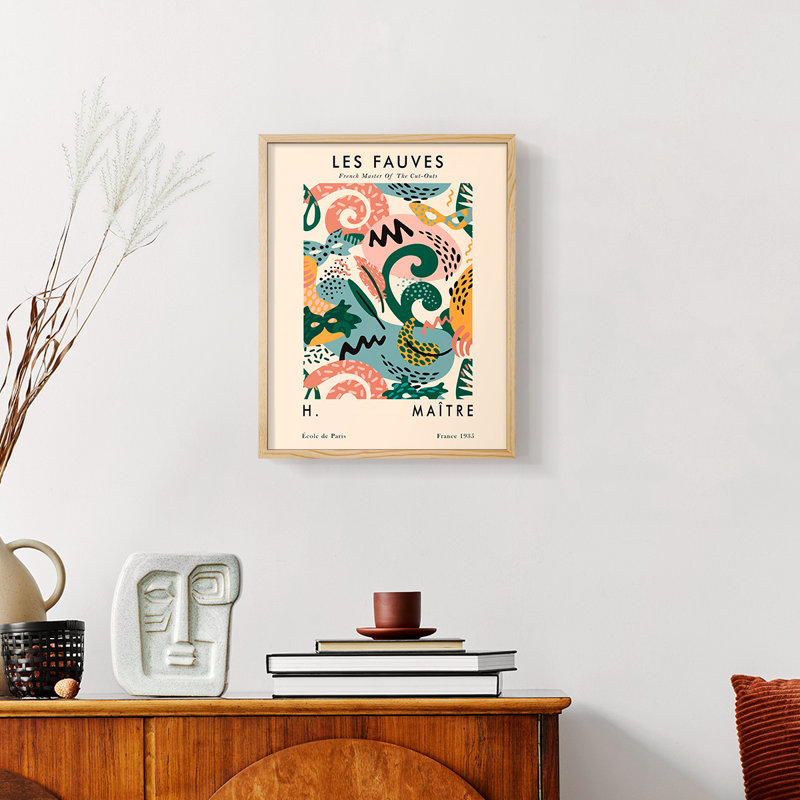 William Morris, reproduction d'art encadrée, Noir, H 14 po x l 11 po