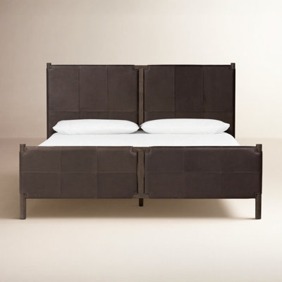 Sunita Leather Platform Bed
