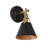 1- Light Black/ Brass Armed Wall Sconce