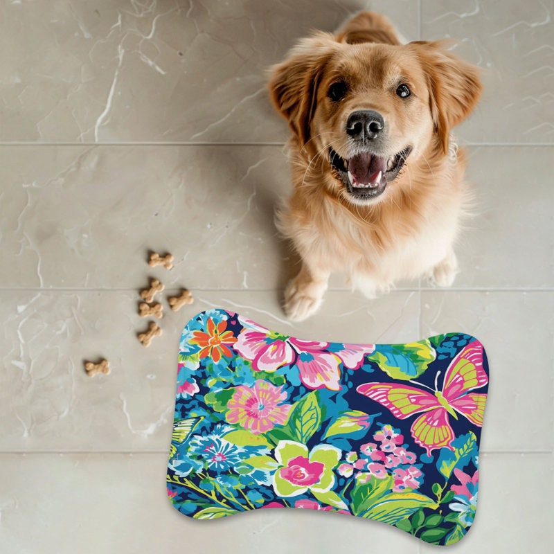Chic Butterfly Patterns - Tapis d'alimentation en os 1 pièce, 18"