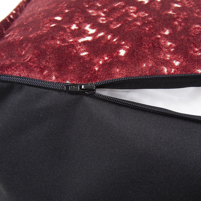 Pouf carré de 20 po de largeur, Red