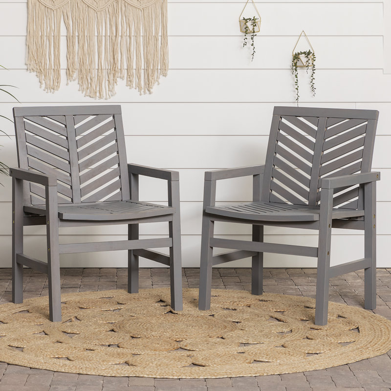 Fauteuil de salle à manger Harbison, Gris délavé