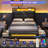 LED Upholstered Platform Bed Frame with 4 Storage Drawers and Storage Headboard-2002412866-2002608463