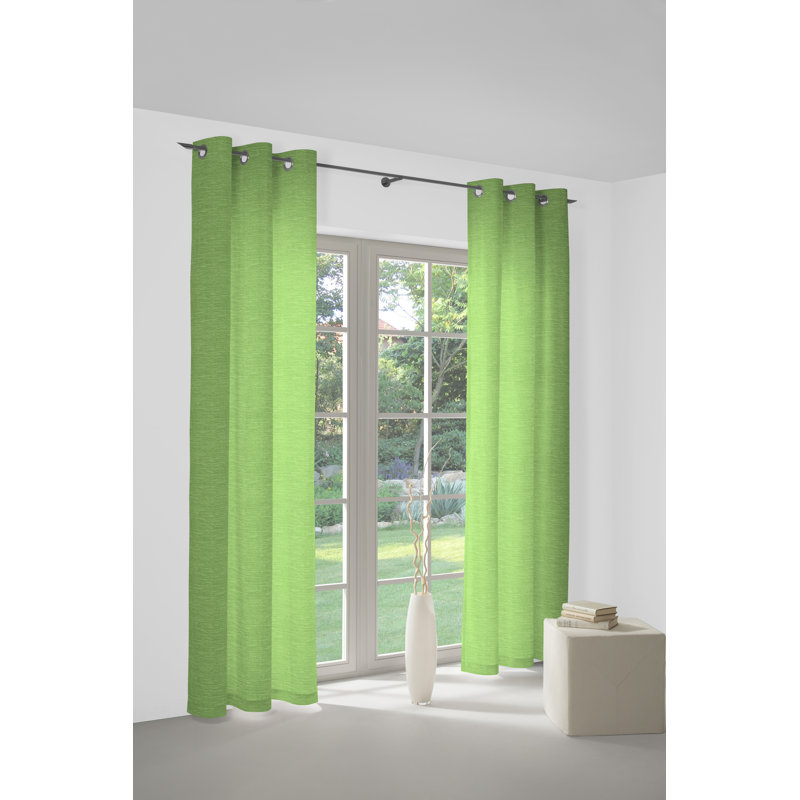 , Eyelet Scarf, Opaque, 132cm Width x 345cm Drop, Apple
