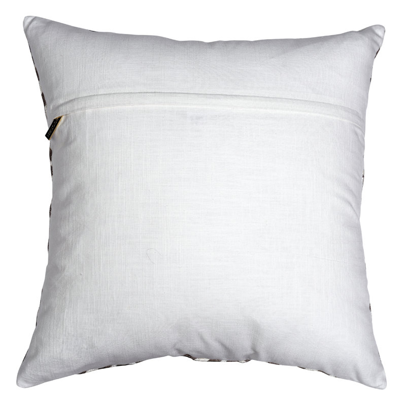 Beige Brown Embroidered Throw Pillow Cover Set 20x20 – Elegant Christmas Decor for Sofa Bed & Room