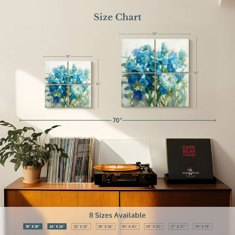 Harnek Summer Blues, H 26 po x l 26 po