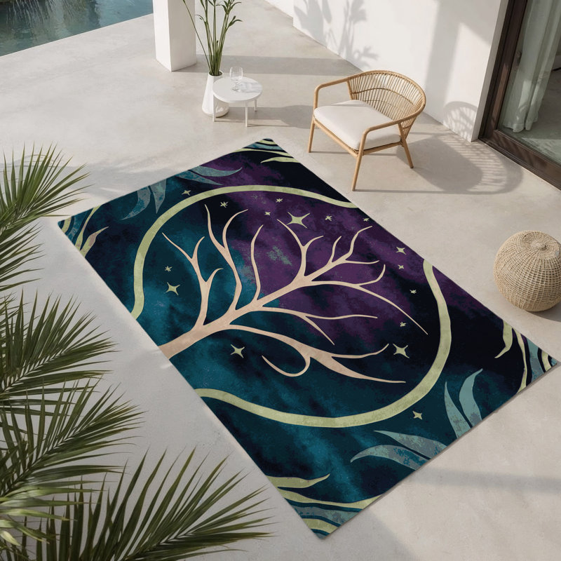 Tapis intérieur et extérieur Mystic, Rectangle 1 pi 6 po x 2 pi 6 po