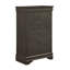 Commode classique à 5 tiroirs de style Louis Philippe pour un rangement élégant et traditionnel dans la chambre à coucher-1273802875