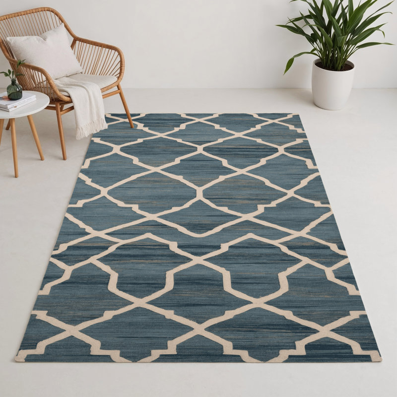Tapis gris intérieur et extérieur Trellis, Rectangle 5 pi x 7 pi