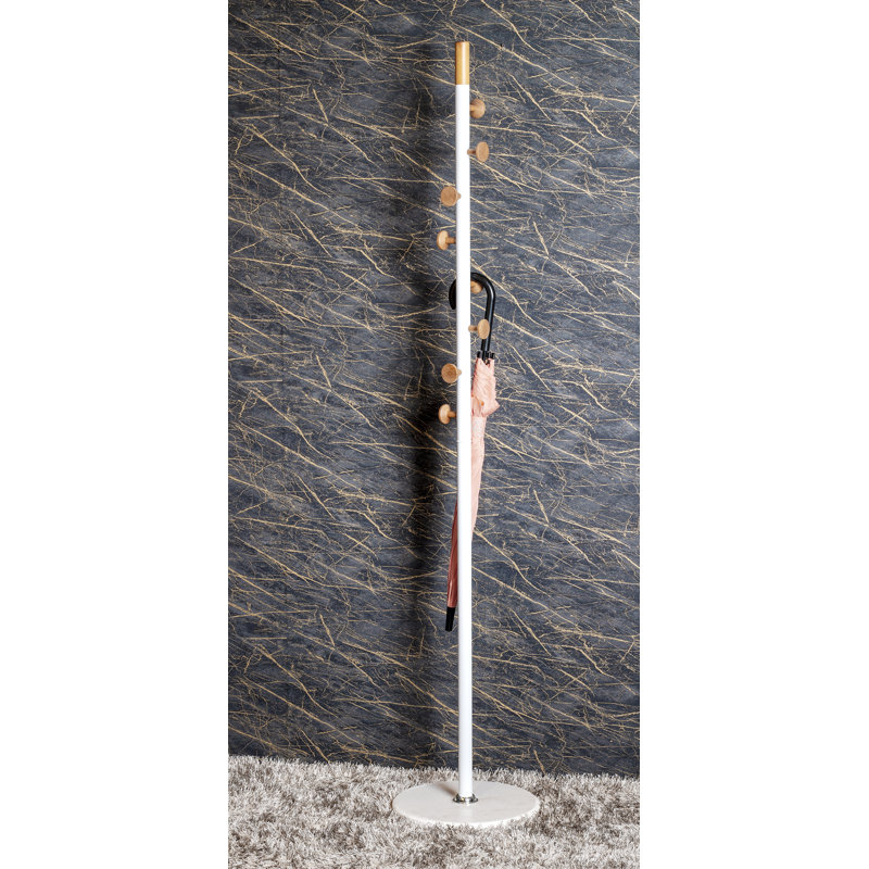 Fruithurst Metal Freestanding 8 - Hook Coat Rack