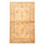 Tapis en laine ivoire/brun 3 pi 2 po x 5 pi 2 po à la main one-of-kind-noué la 2010 chobi Verda