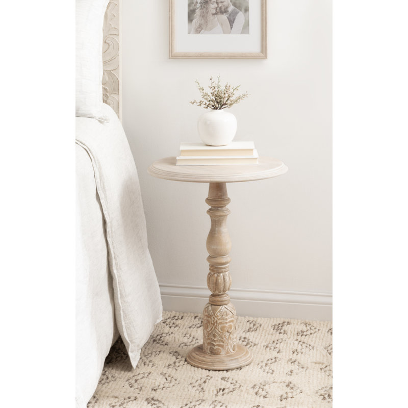 Table d'appoint ronde en bois