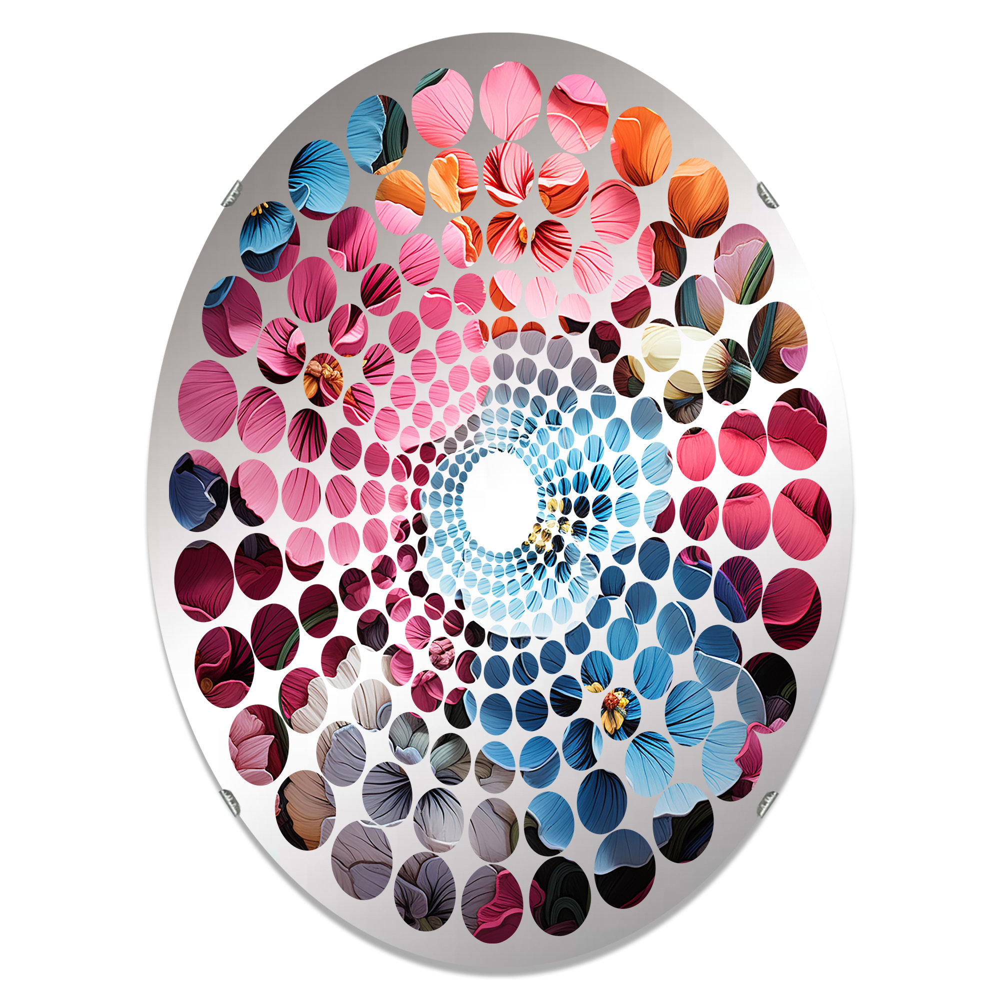 Design Art Neon Tropical Fantasy Pansys II - Radial Dot Decorative ...
