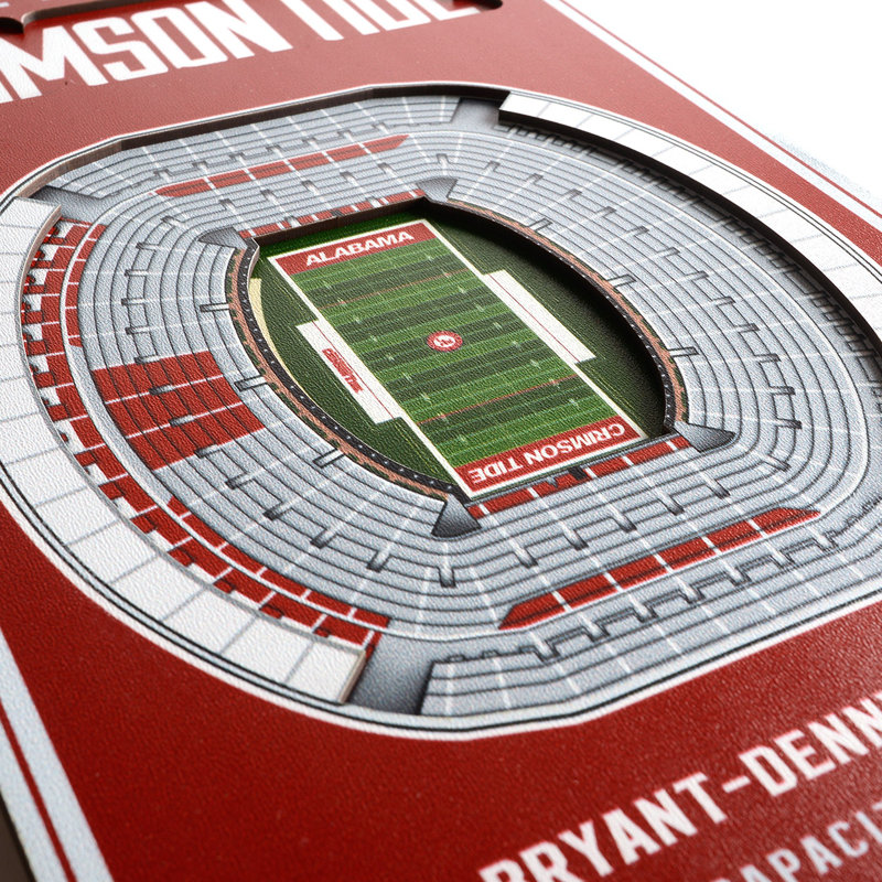 Memphis Tigers 3D Wall Décor, Alabama Crimson Tide