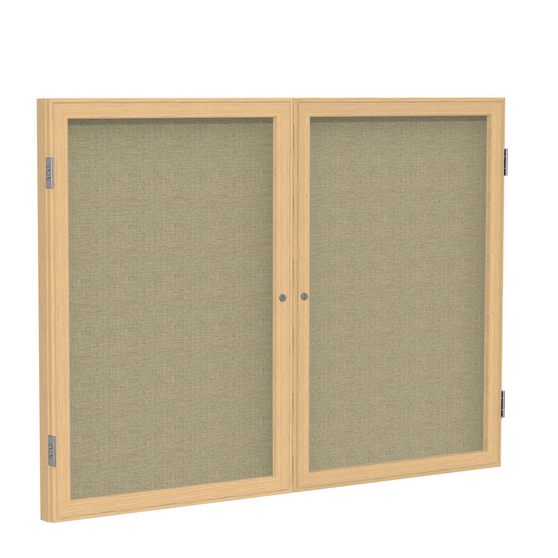 Babillard à 2 portes Gand, Beige, H 3 po x l 4 po, Chêne