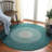Braided Hand Woven Machine Washable No Pattern Outdoor Rug-99963929