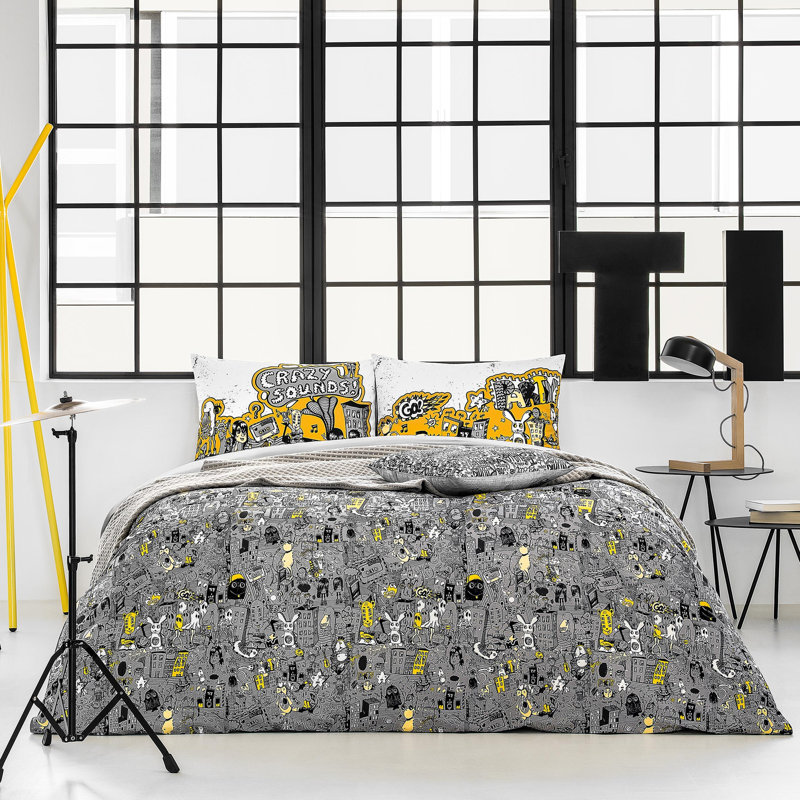Funky Sateen Flat Sheet, Queen