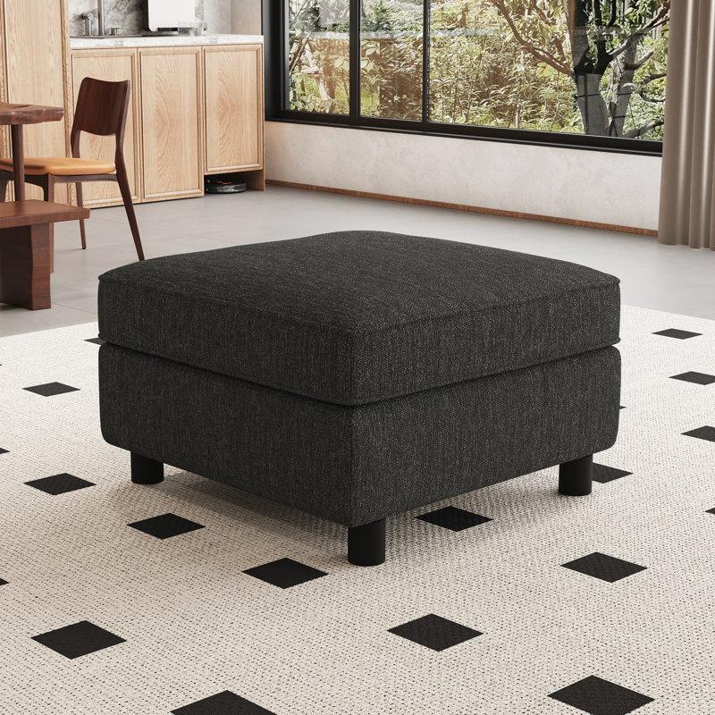Canapé-lit simple modulaire avec rangement, Gris foncé