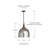 Independent 1 - Light Dark Pewter/Brown Single Pendant-439730669