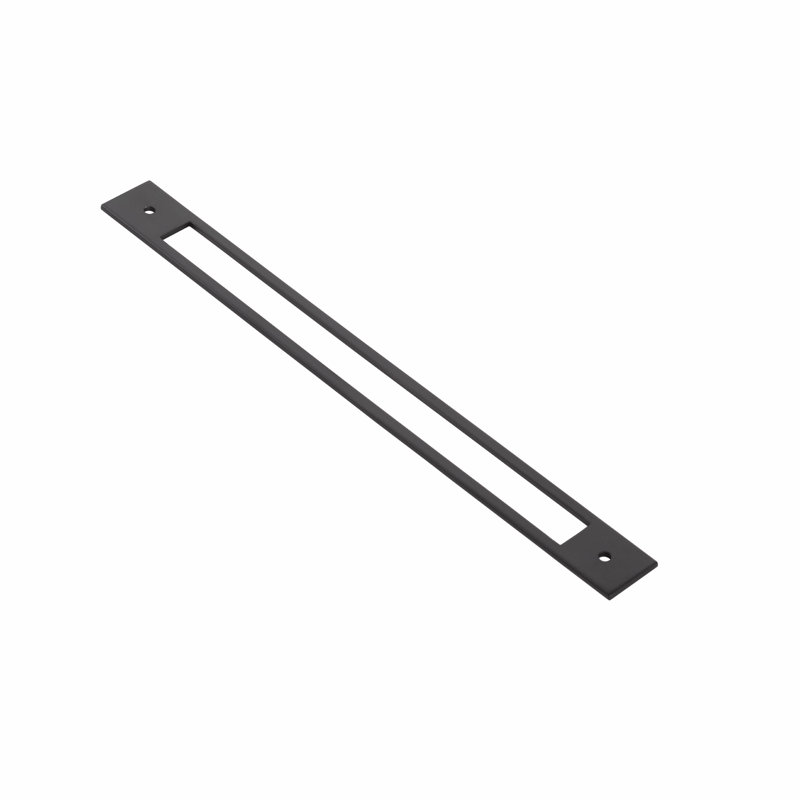 Plaque arrière pour poignées de tiroir / tiroir Emtek, H 7,25 po x l 1 po, Dos plat
