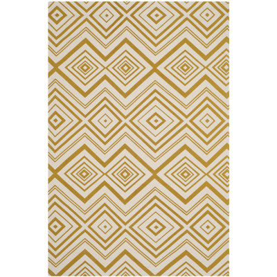Sonny Cedar Brook Hand Loomed Cotton Geometric Rug