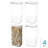 iDesign Extra Large Airtight Canister with Peel 'N Place Erasable Label - Ideal for Kitchen Countertop or Pantry Storage