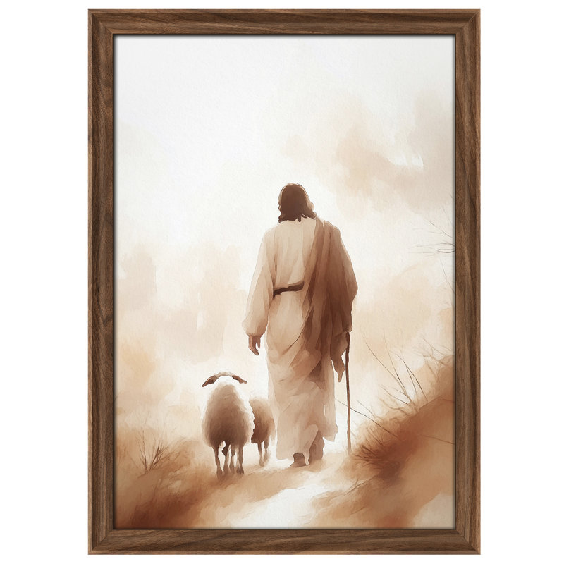 Art mural vintage rétro encadré pour chambre à coucher - 26 po x 36 po brun, Reproduction encadrée sans passe-partout