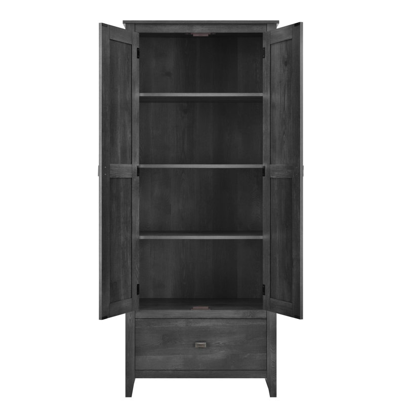 Armoire de rangement H 72 po x l 29,7 po x P 16 po Quast, Gris
